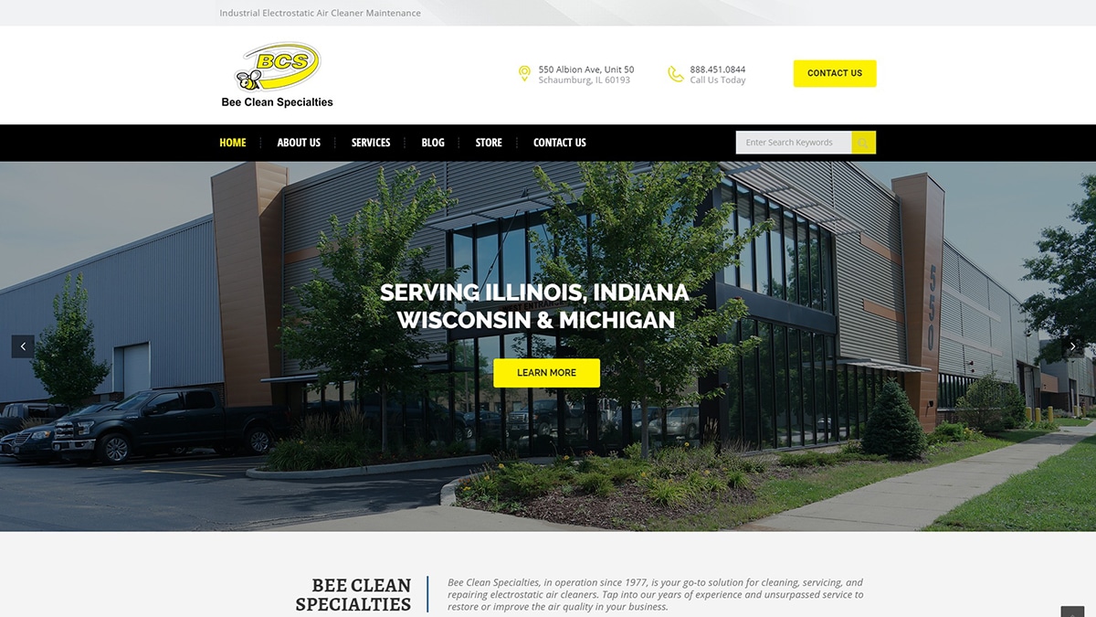 Check Out The New Bee Clean Specialties Website Bee Clean