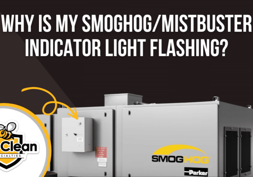 Why is my SmogHogMistbuster indicator light flashing